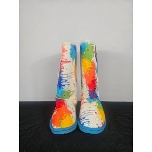 Dawgs Sheepdawgs Winter  Lined Boots Multi Colors Women’s Sz6 36